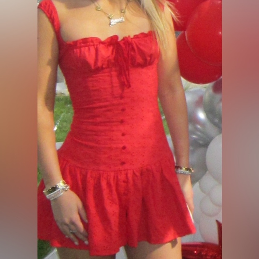 Elegant Red Women’s Dress